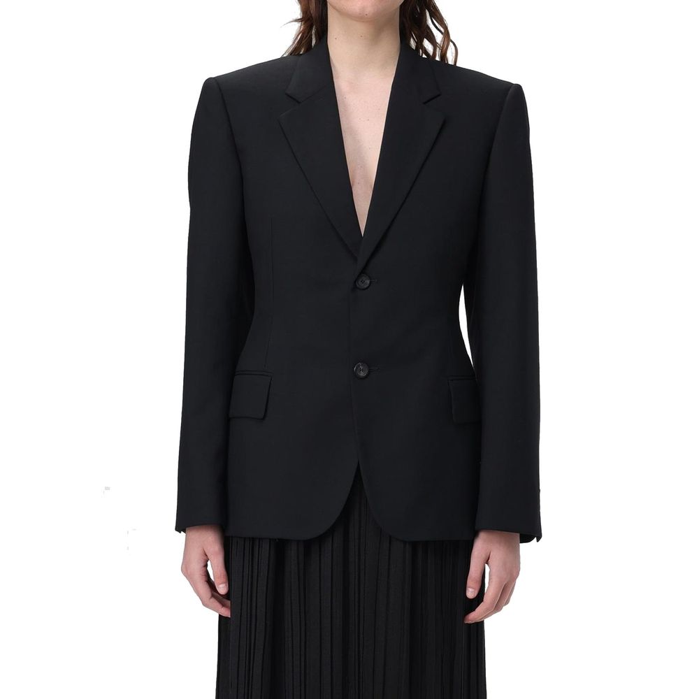 Balenciaga Black Wool Jackets And Women's Coat