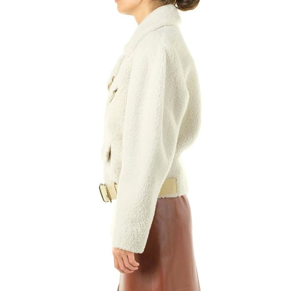 Chloé Beige Polyester Biker Women's Jacket
