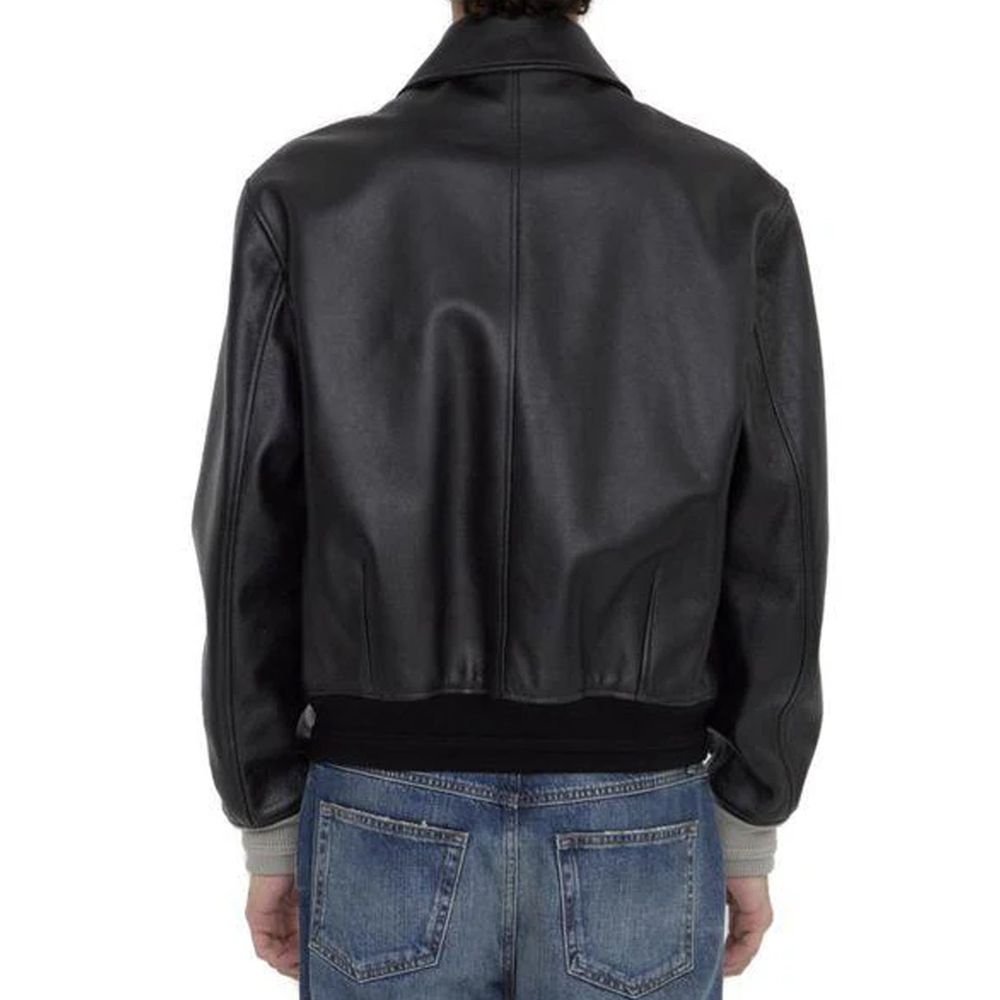 Dior Black Leather Men's Jacket