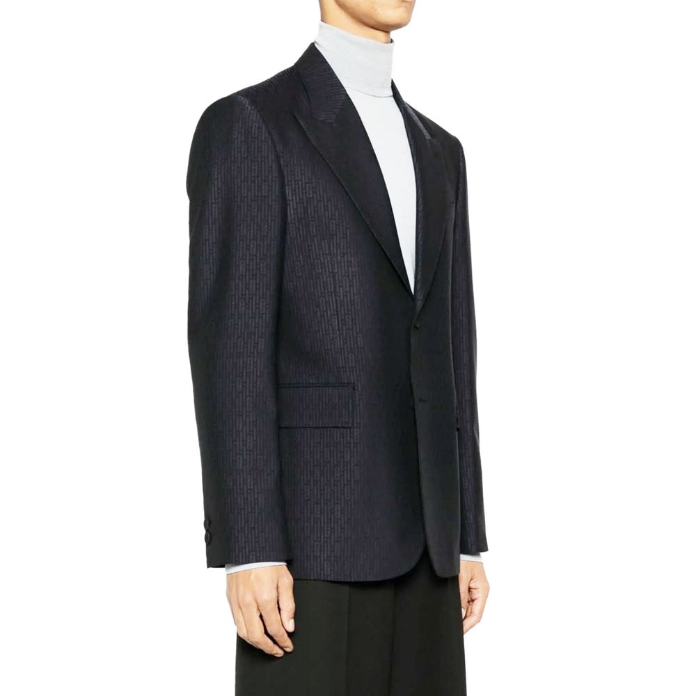 Fendi Blue Wool Men's Blazer