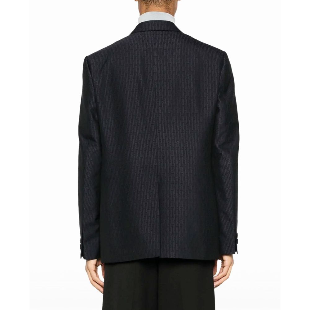 Fendi Blue Wool Men's Blazer
