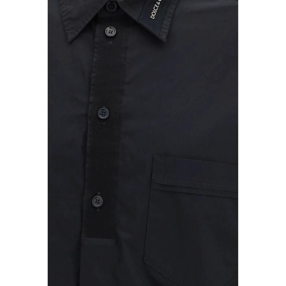 Dolce & Gabbana Black Cotton Shirt