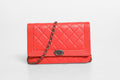 Chanel Chanel Boy Wallet on Chain Red Women's Lambskin