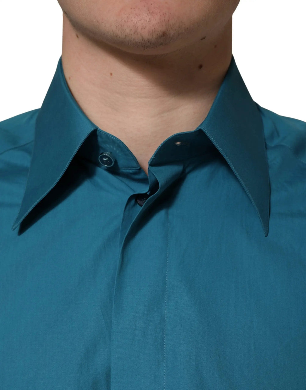 Dolce & Gabbana Blue SARTORIA Long Sleeve Cotton Dress Shirt