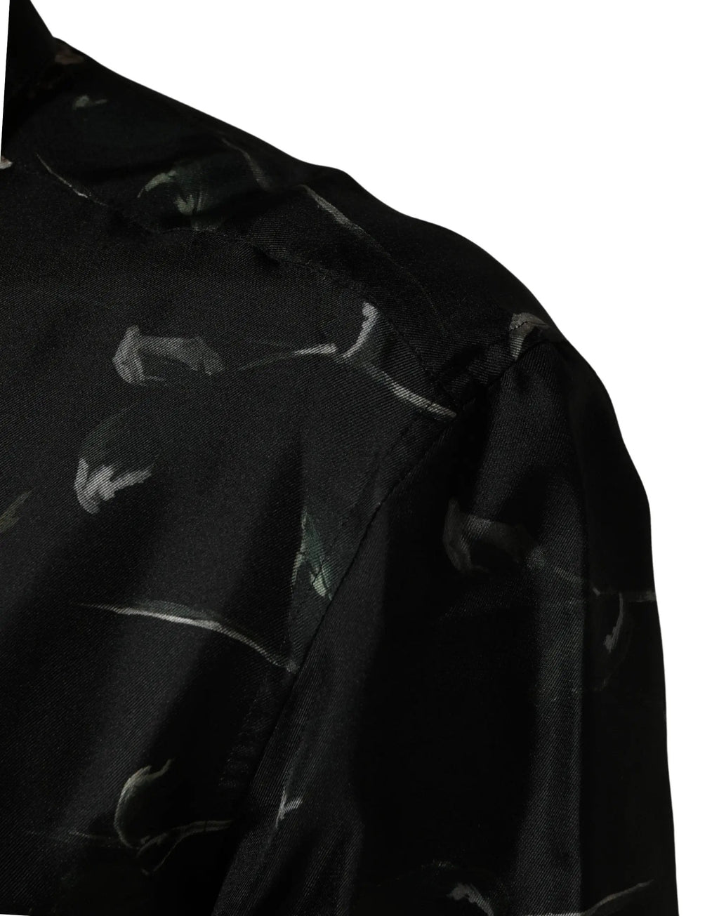 Dolce & Gabbana Black Floral Print Long Sleeves Casual Shirt