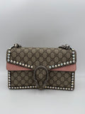 Gucci GUCCI DIONYSUS GG Supreme with Diamantes Women's Handbag (Pre-Owned)