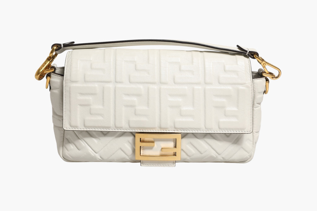Fendi FF Embossed Women'suette Nappa Leather Women's Bag