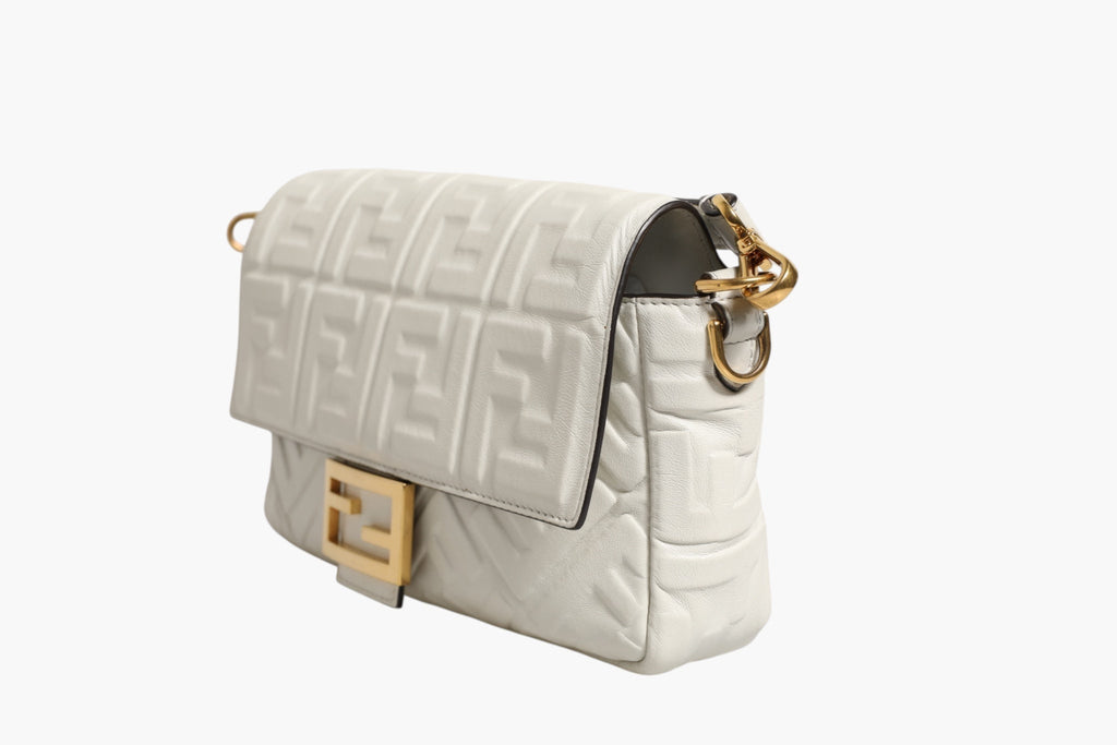 Fendi FF Embossed Women'suette Nappa Leather Women's Bag