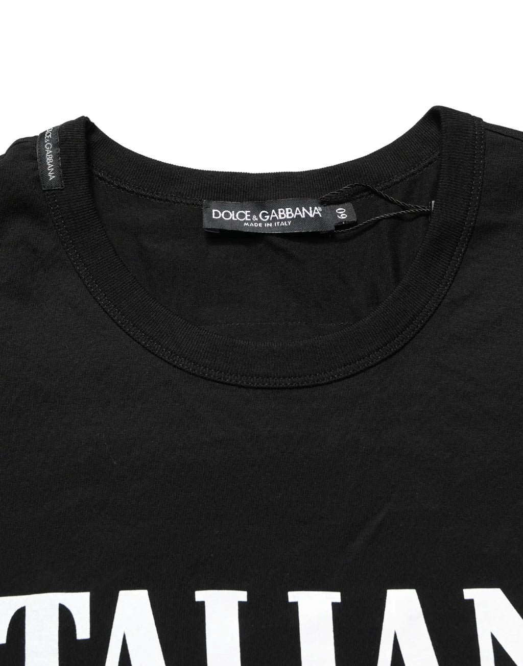 Dolce & Gabbana Black Camouflage Graphic Cotton Crewneck T-shirt