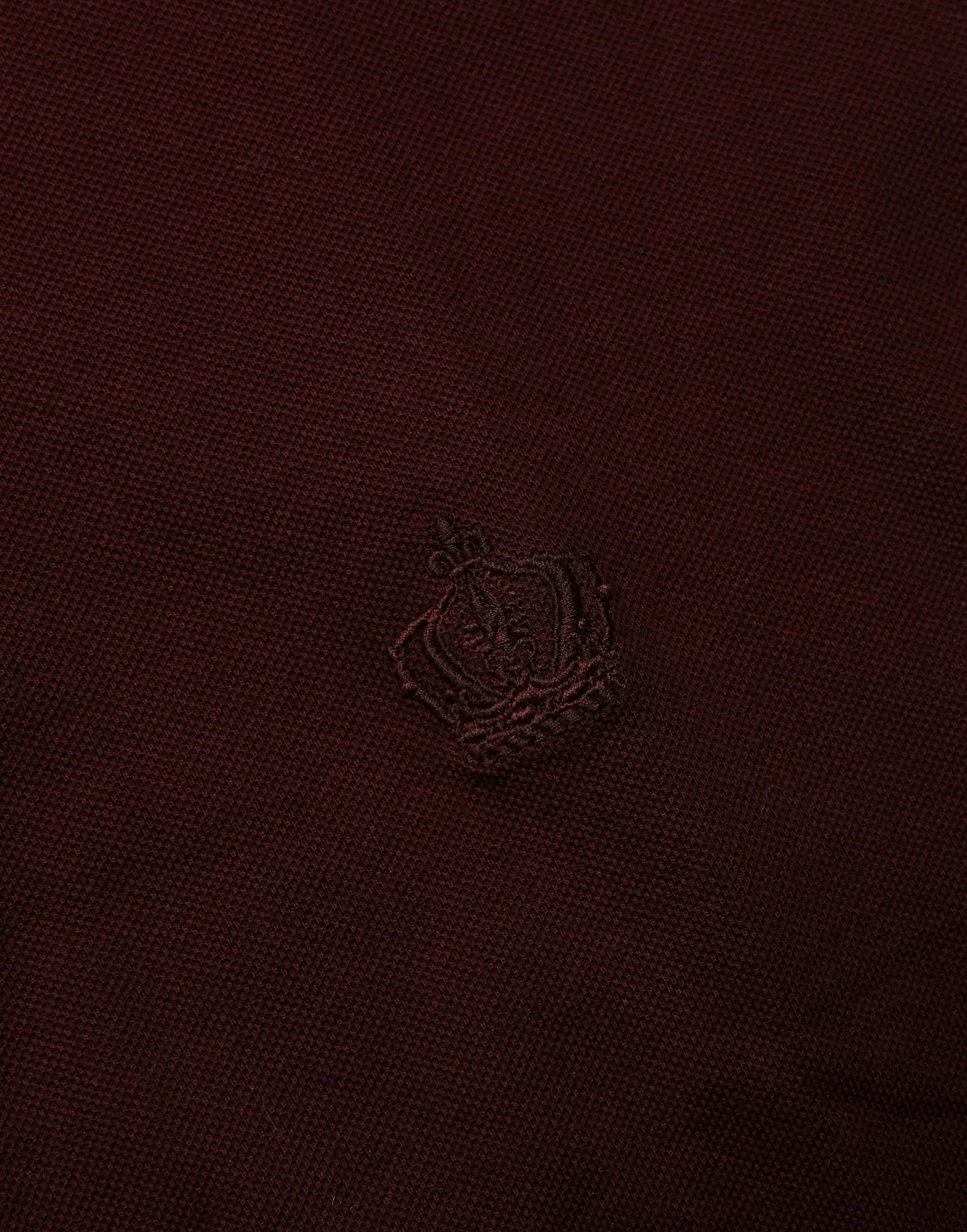 Dolce & Gabbana Maroon Collared Short Sleeves Polo T-shirt
