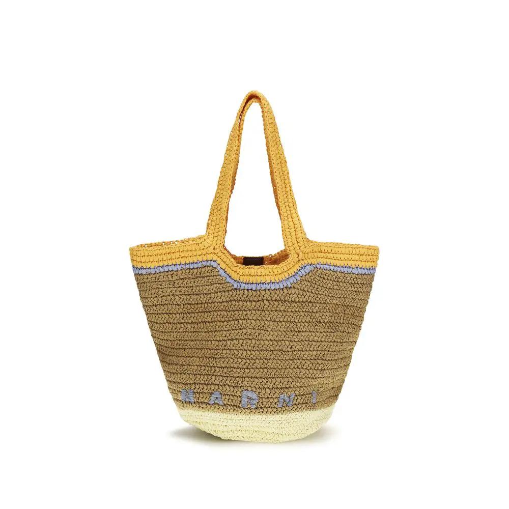 Marni Orange Paper Shoulder Bag