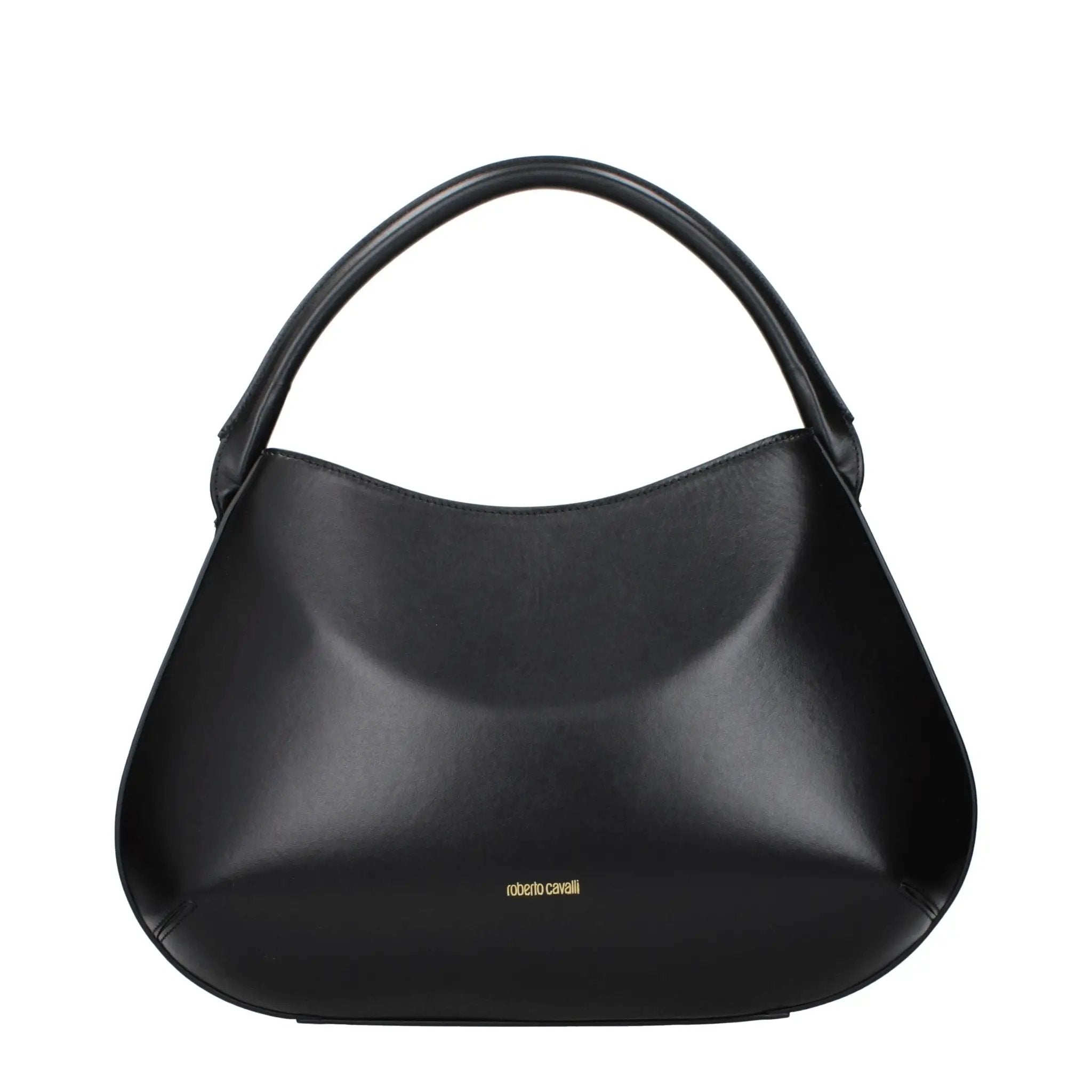 Roberto Cavalli Black Leather Handbag