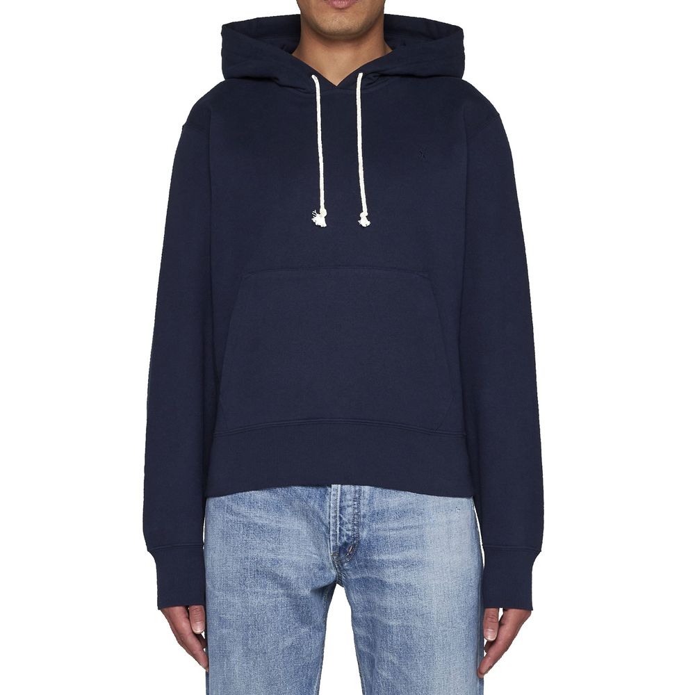 Saint Laurent Blue Cotton Men's Sweatshirt