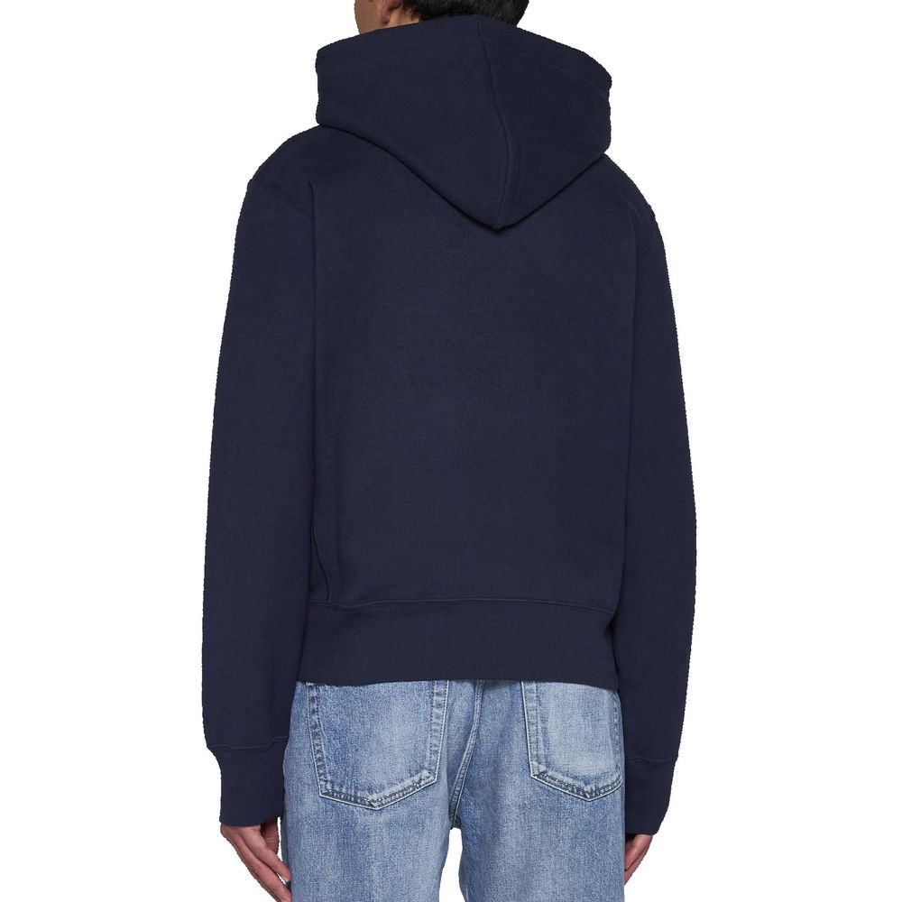 Saint Laurent Blue Cotton Men's Sweatshirt