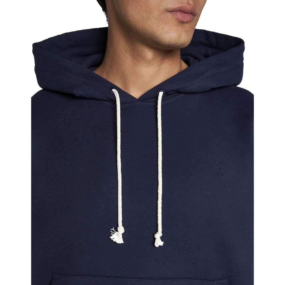 Saint Laurent Blue Cotton Men's Sweatshirt
