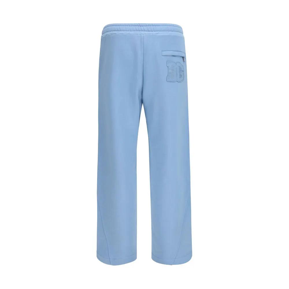 Dolce & Gabbana Blue Cotton Casual Pants