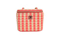 Chanel Raffia Jute Striped Mini Vanity Women's Case
