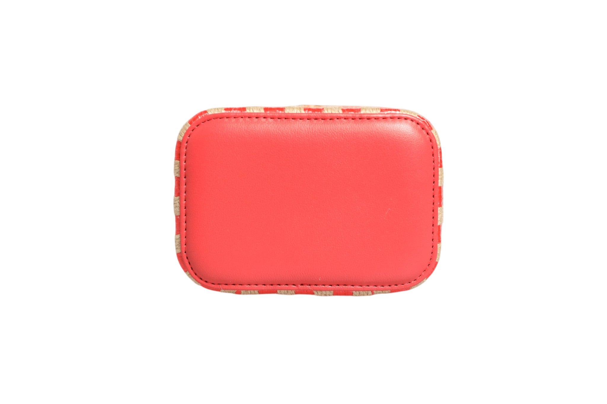 Chanel Raffia Jute Striped Mini Vanity Women's Case