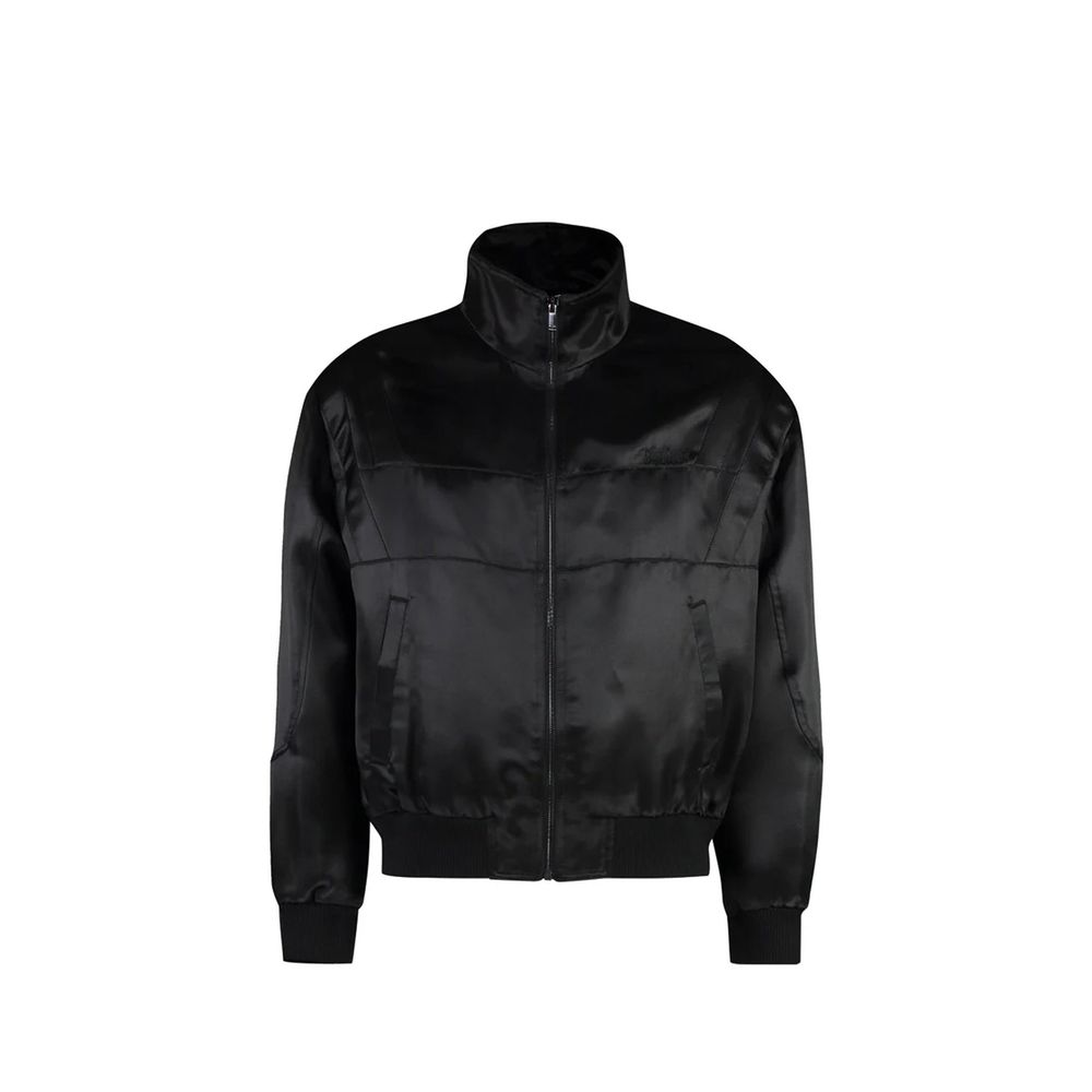 Saint Laurent Black Silk Men's Bomber