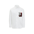 Burberry White Cotton Dress Men's Shirt
