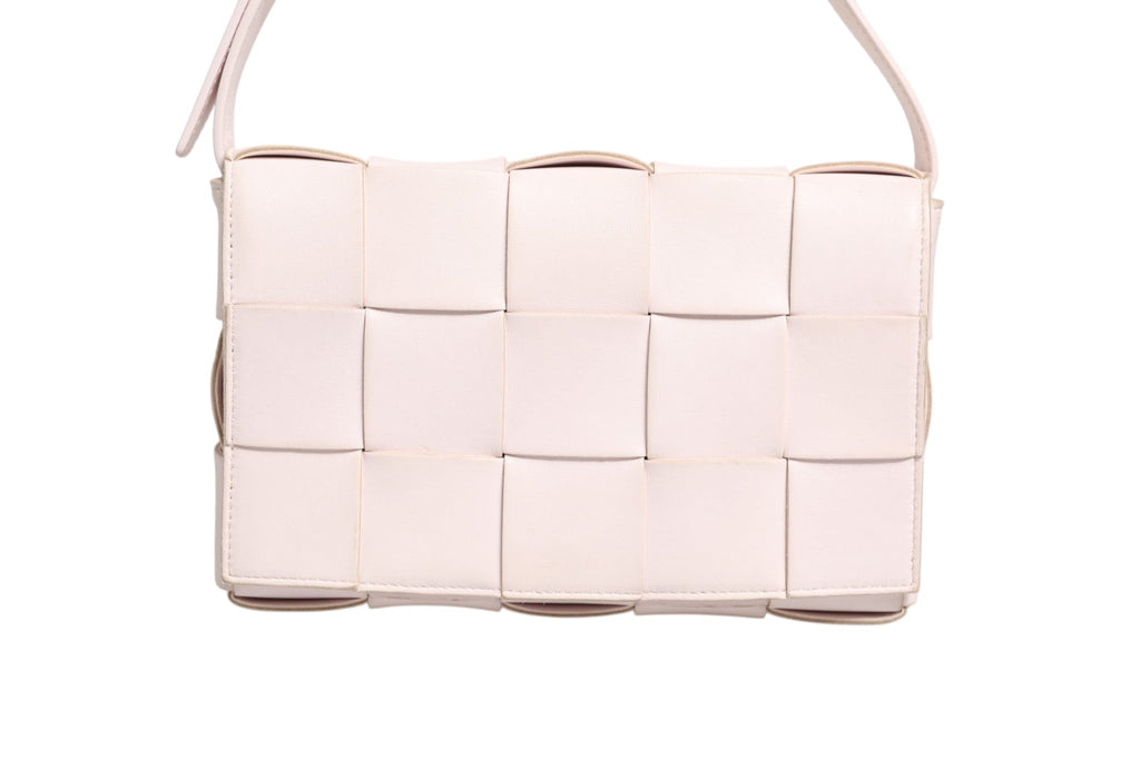 Bottega Veneta Pink Intrecciato Cassette Shoulder Women's Bag
