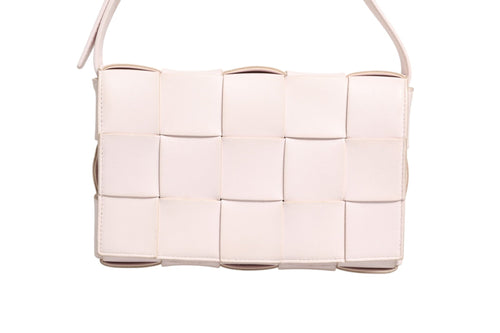 Bottega Veneta Pink Intrecciato Cassette Shoulder Women's Bag