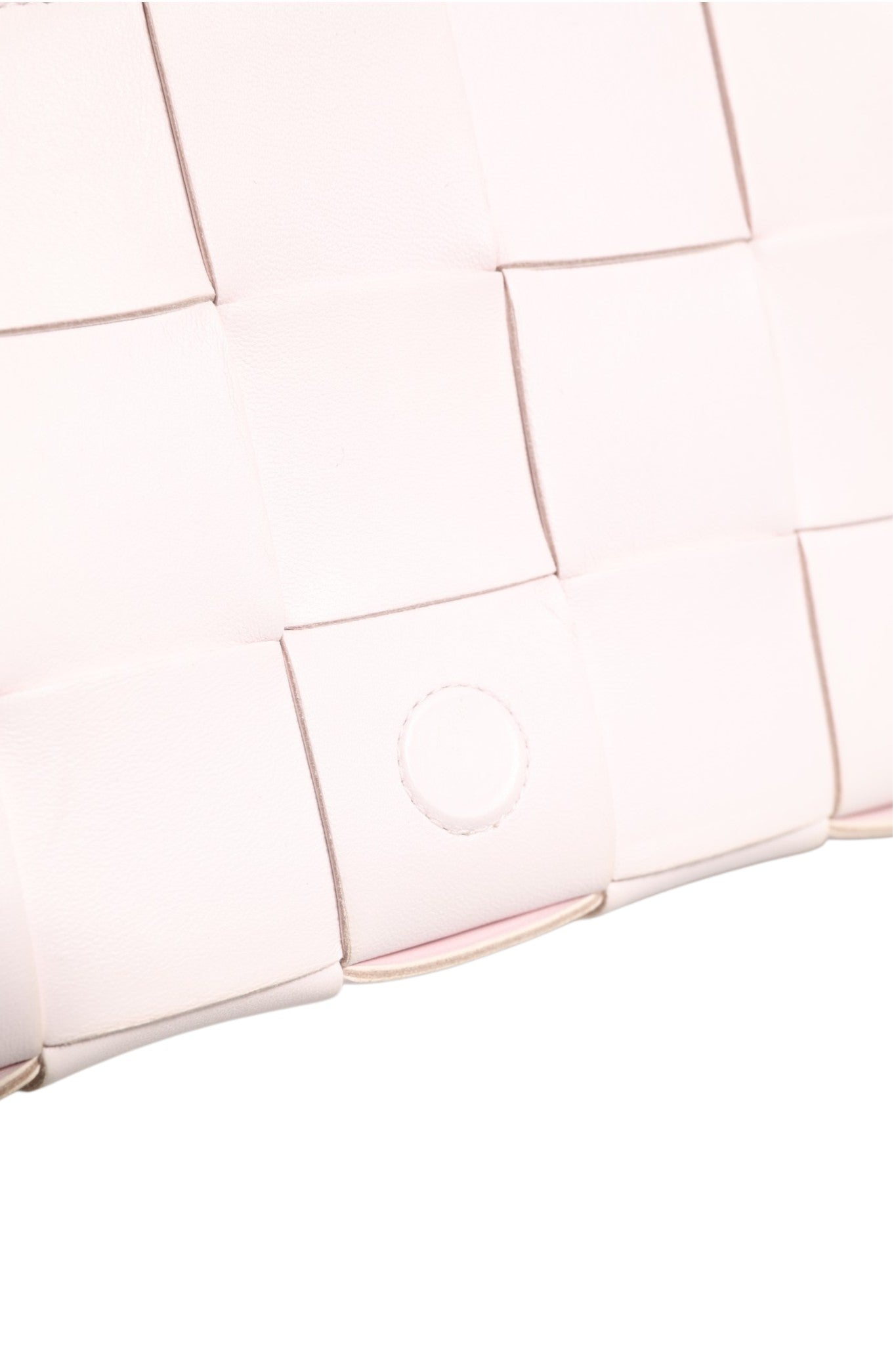 Bottega Veneta Pink Intrecciato Cassette Shoulder Women's Bag
