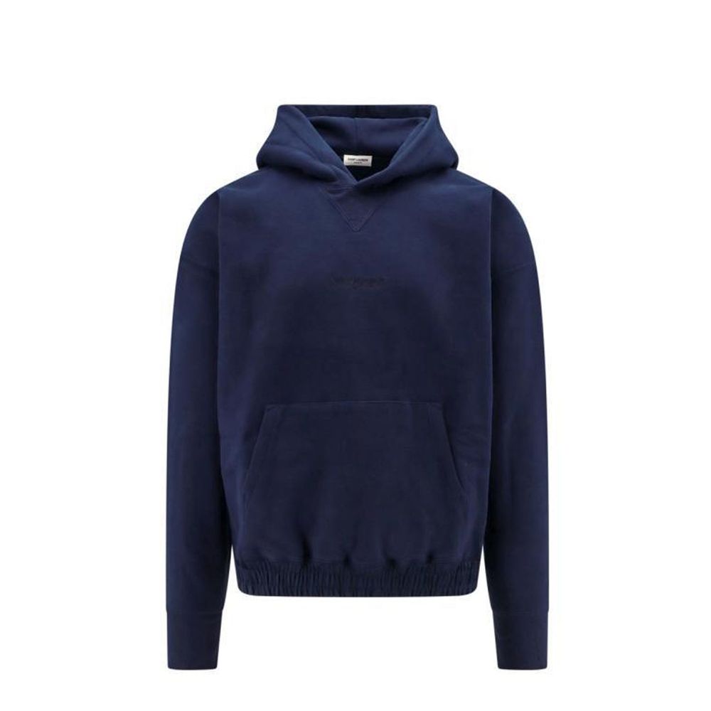 Saint Laurent Blue Cotton Men's Sweatshirt
