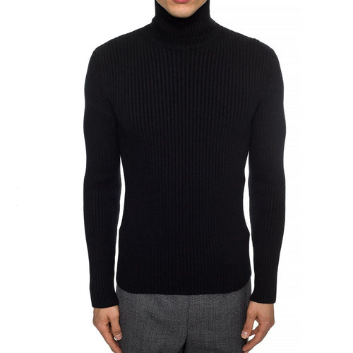 Balenciaga Black Cashmere Men's Turtleneck