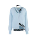 Fendi Blue Cashmere Women's Cardigan