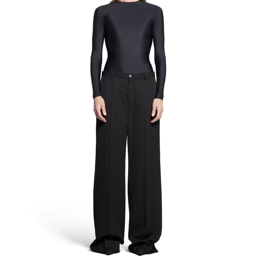 Balenciaga Black Wool Flared Men's Pants