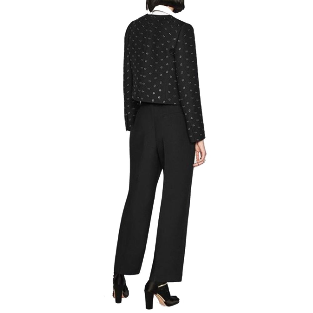 Dior Black Wool Casual Women's Pants