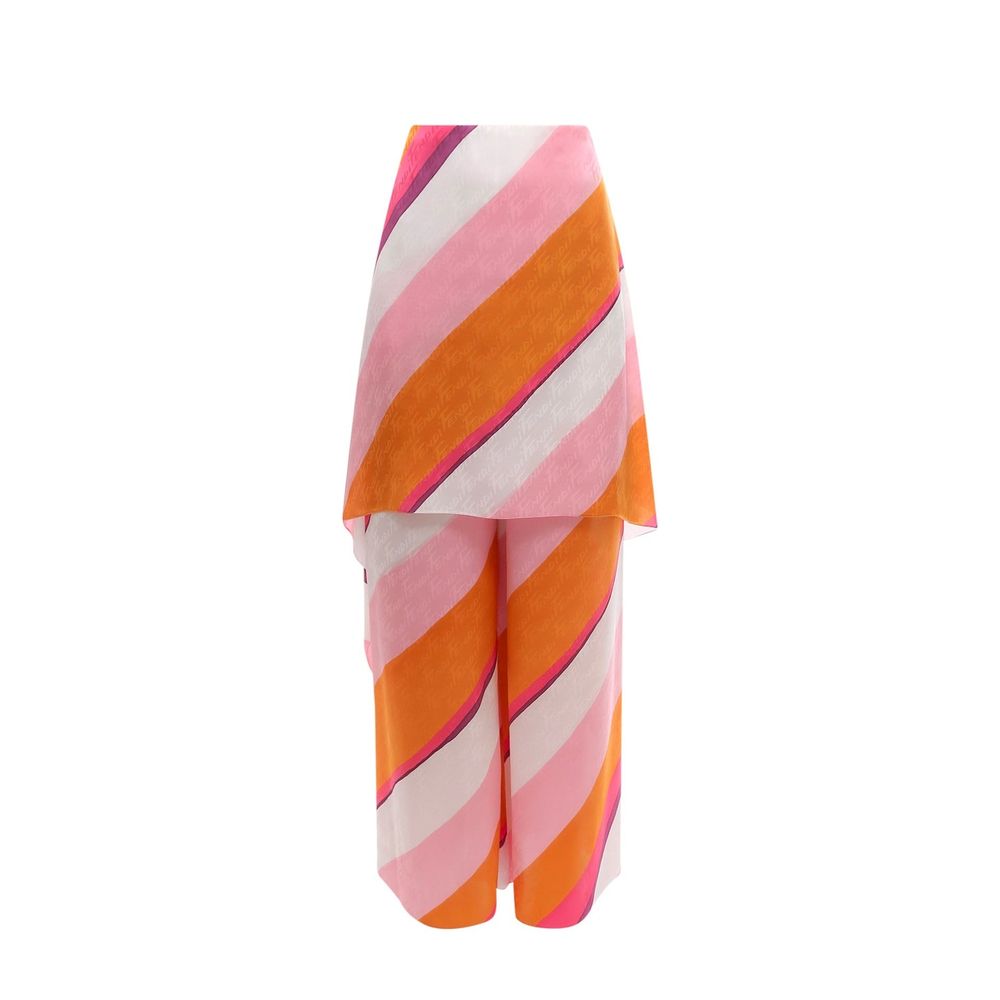 Fendi Multicolor Silk Women's Pants