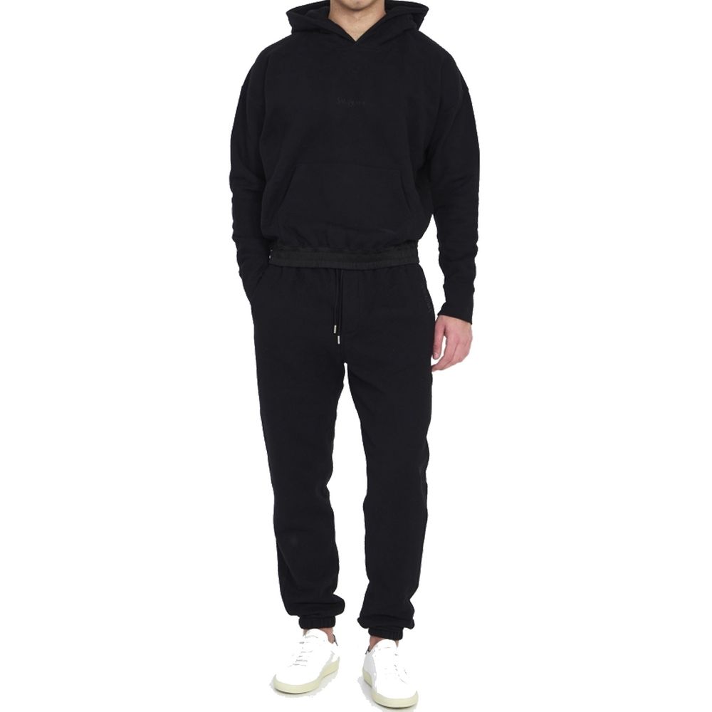 Saint Laurent Black Cotton Joggers (Workout Men's Pants)