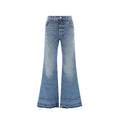 Chloé Blue Cotton Bootcut Women's Jeans