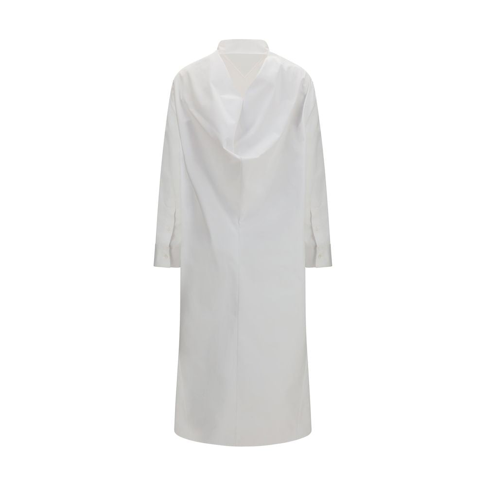 Balenciaga White Cotton Casual Women's Dress