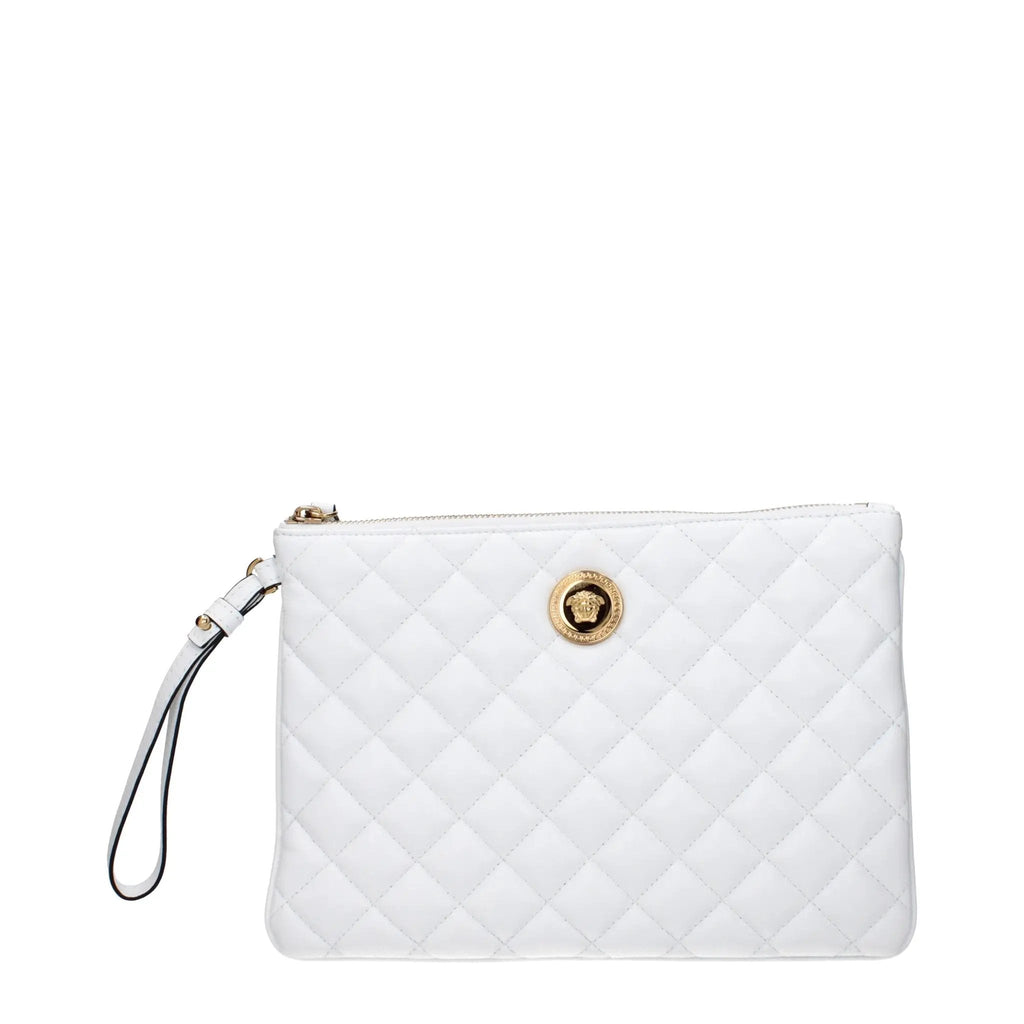 Versace Blue Leather Clutch Bag