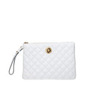 Versace Blue Leather Clutch Bag