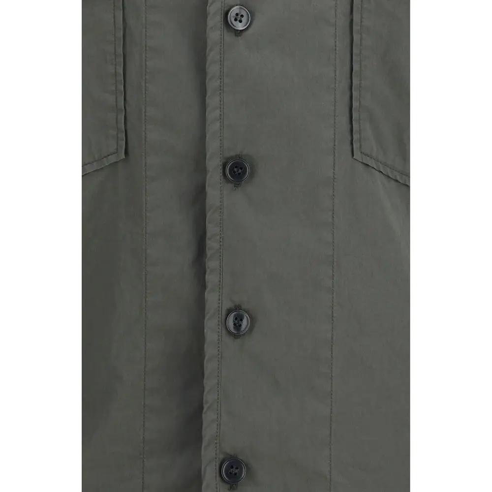 Dolce & Gabbana Gray Cotton Shortsleeve Shirt