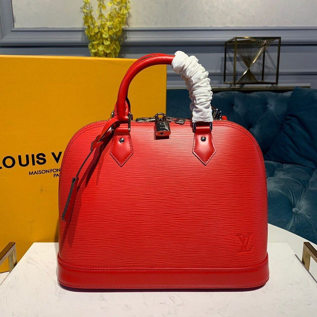 Louis Vuitton Alma PM Epi Red For Women, WomenÃƒÂ¢Ã¢â€šÂ¬Ã¢â€žÂ¢s Handbags, Shoulder And Crossbody Bags 12.6in/32cm Louis Vuitton