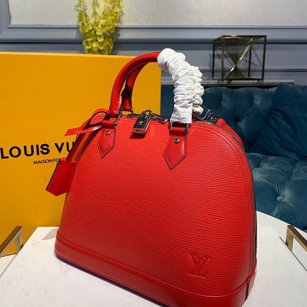 Louis Vuitton Alma PM Epi Red For Women, WomenÃƒÂ¢Ã¢â€šÂ¬Ã¢â€žÂ¢s Handbags, Shoulder And Crossbody Bags 12.6in/32cm Louis Vuitton