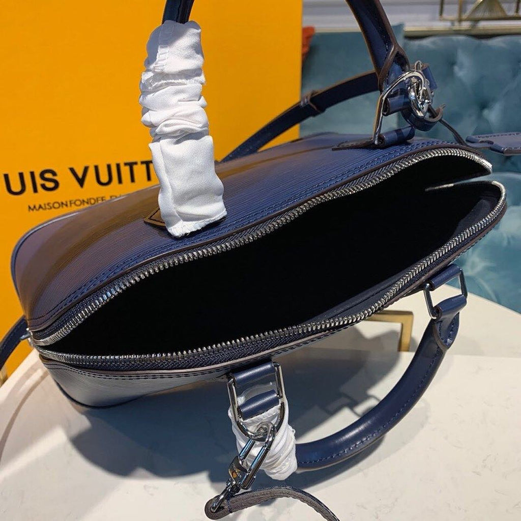 Louis Vuitton Alma PM Epi Navy Blue For Women, WomenÃƒÂ¢Ã¢â€šÂ¬Ã¢â€žÂ¢s Handbags, Shoulder And Crossbody Bags 12.6in/32cm Louis Vuitton