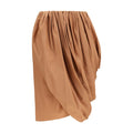 Chloé Beige Cotton Midi Women's Skirt