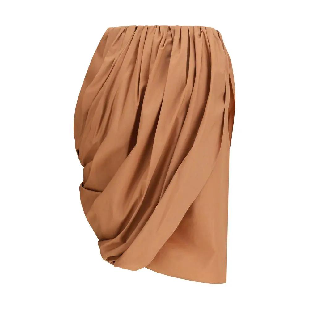 Chloé Beige Cotton Midi Skirt