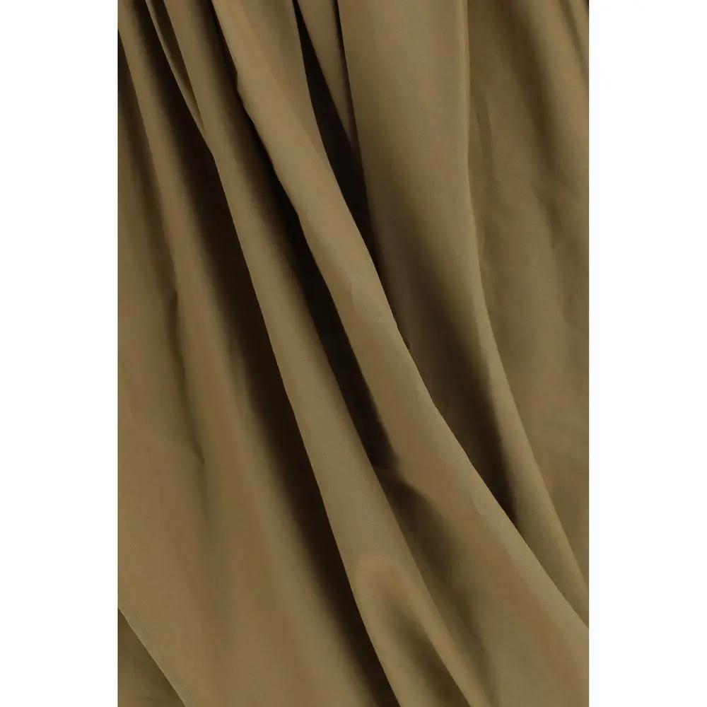 Chloé Bicolor Cotton Midi Skirt