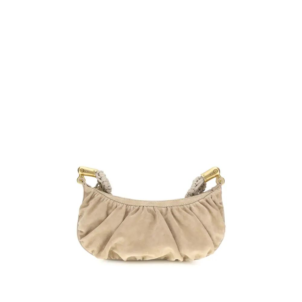 Balmain Beige Fabric Handbag