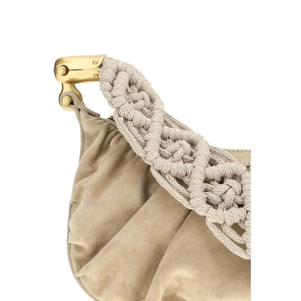 Balmain Beige Fabric Handbag
