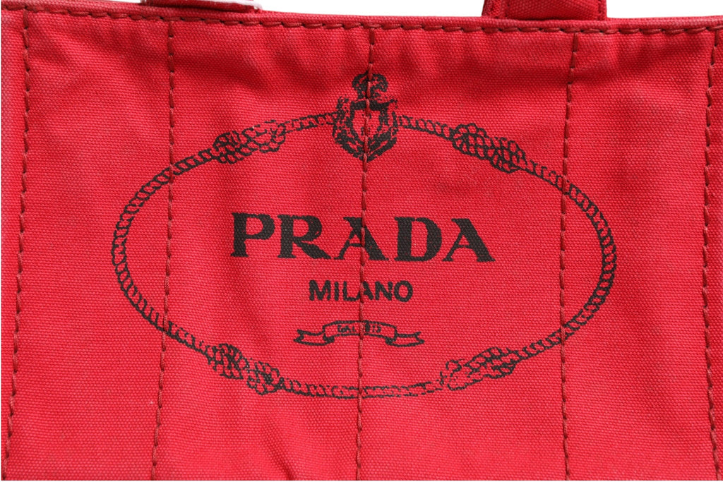 Prada Canapa Mini Canvas Women's Tote
