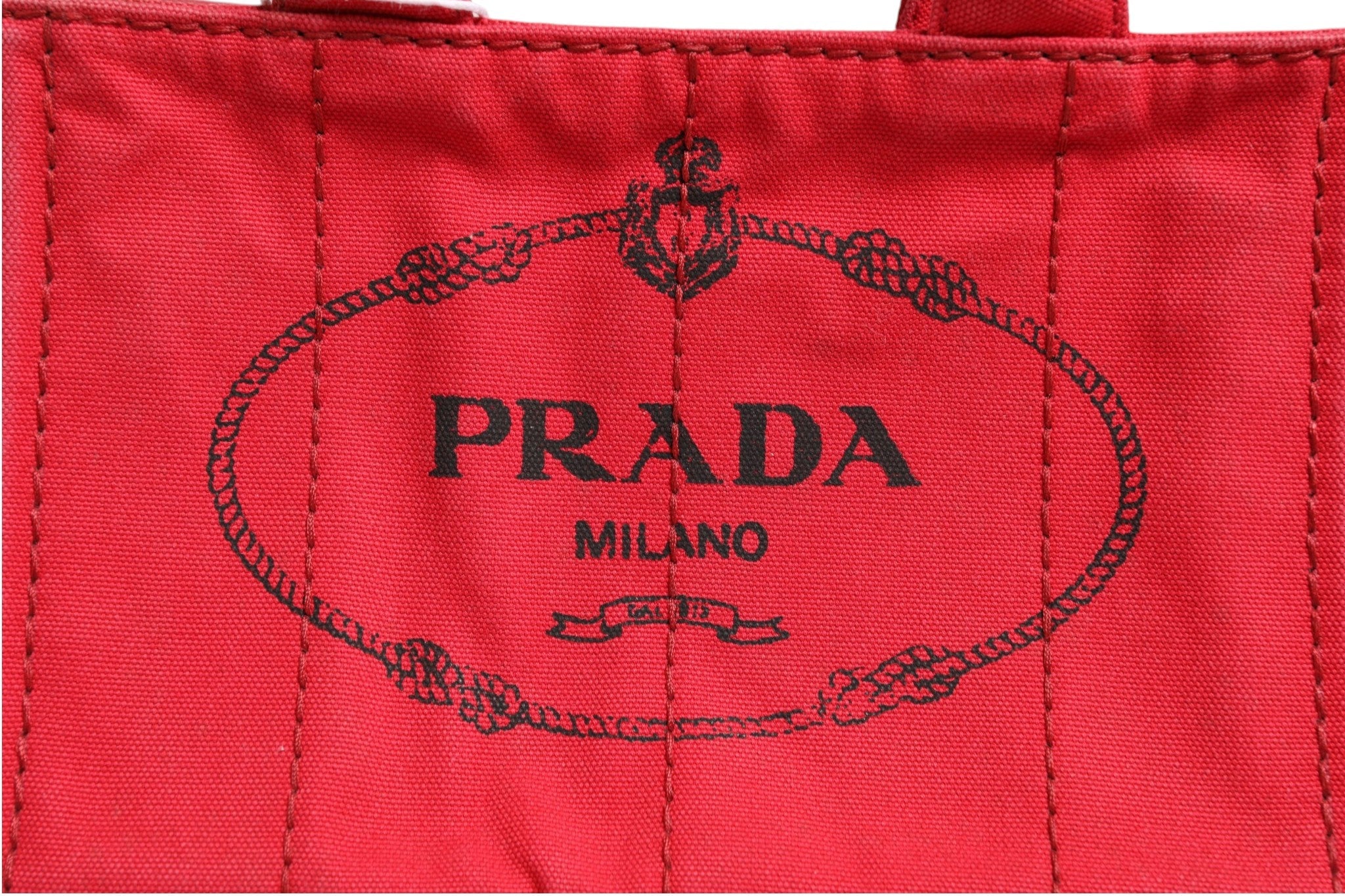 Prada Canapa Mini Canvas Women's Tote