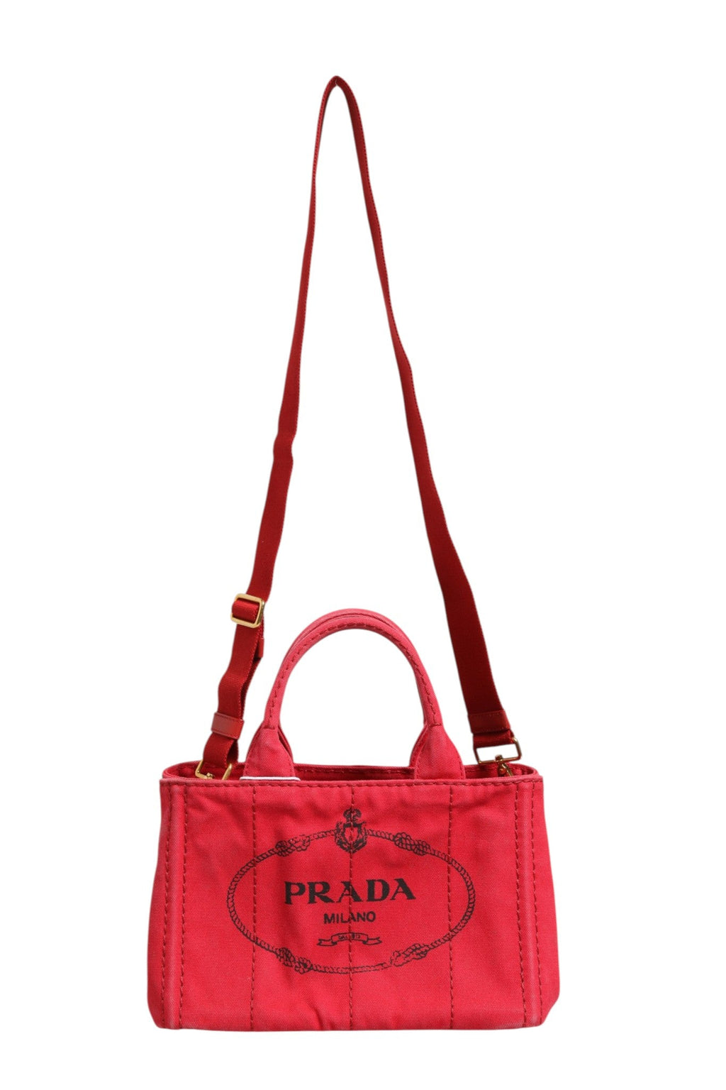 Prada Canapa Mini Canvas Women's Tote